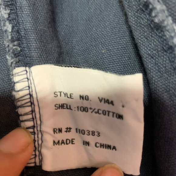 Vintage Y2K Blue Victorian Style Biker Vest - Picture 8 of 9